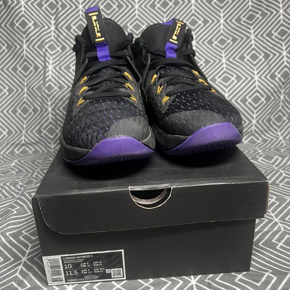 Lebron Witness 5 Fierce - Purple Metallic Gold - US MENS SIZE 10